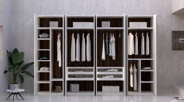 Peñíscola 8-Door Lacquered Wardrobe AR004