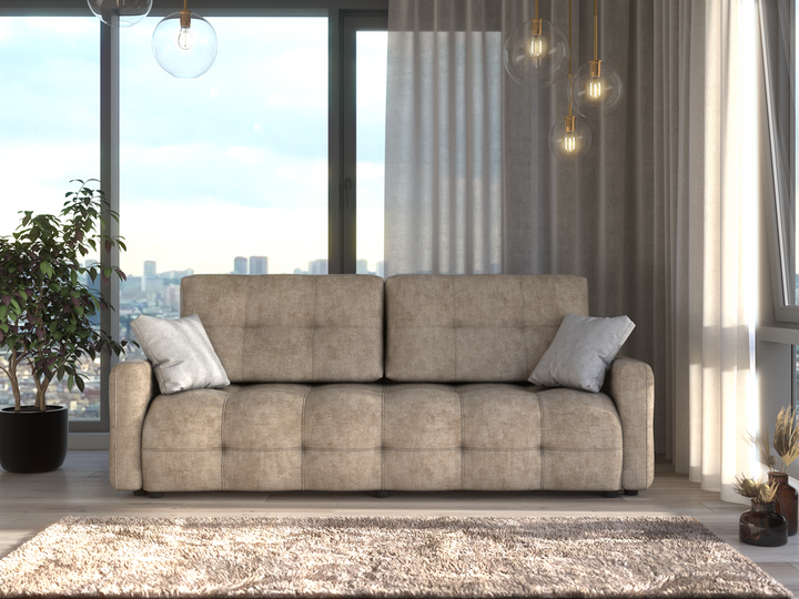 Astrid Beige Sofa Bed with Storage Ramses 3