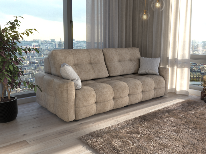 Astrid Beige Sofa Bed with Storage Ramses 3