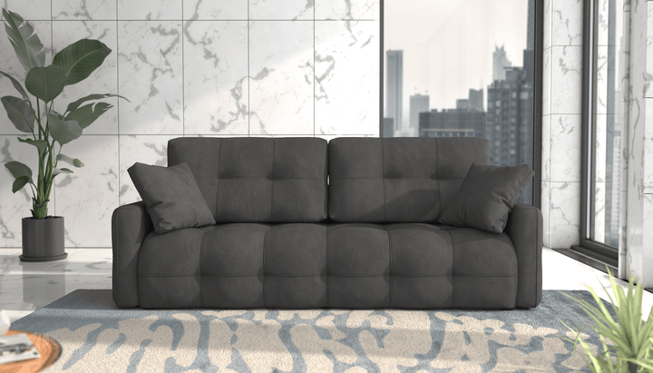 Astrid Dark Grey Sofa Bed with Storage