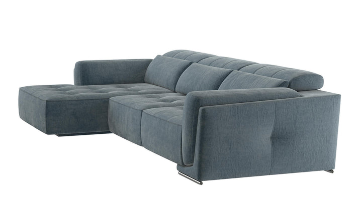 Bilbao Midnight Blue Sectional Sofa Left Chaise
