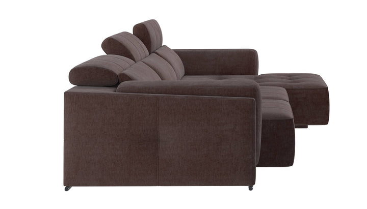 Bilbao Brown Sectional Sofa Right Chaise