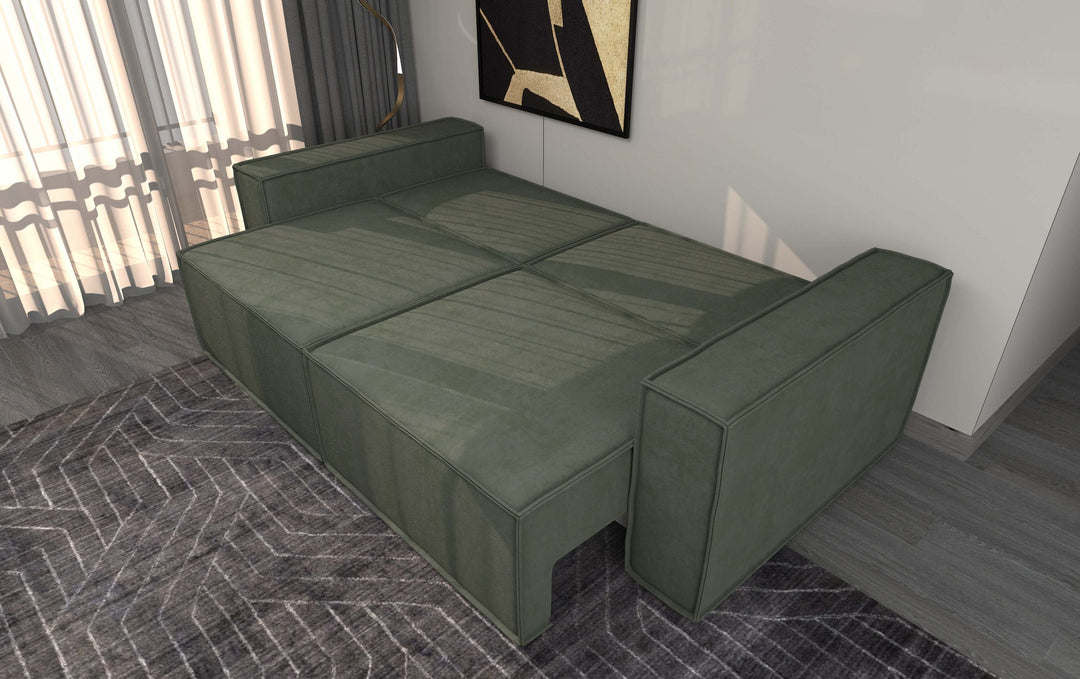 Gerda Verde Green Queen Sofa Bed