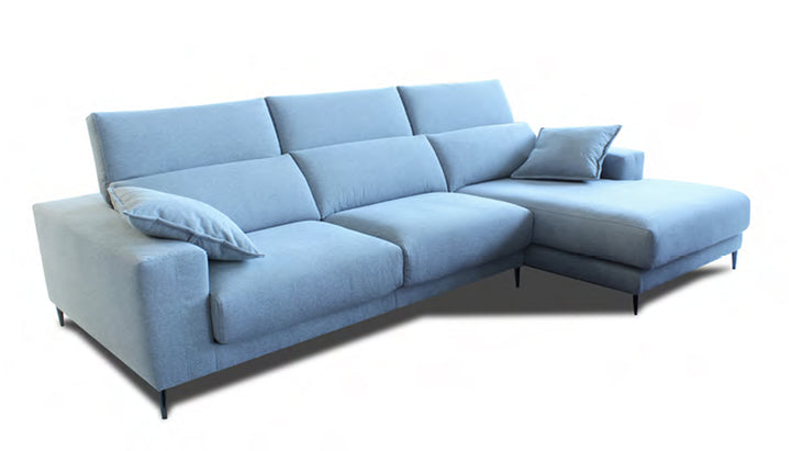 Lugo Gray Sectional Sofa Right Chaise