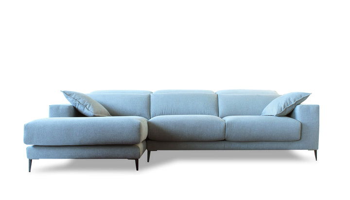 Lugo Gray Sectional Sofa Left Chaise