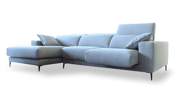 Lugo Gray Sectional Sofa Left Chaise