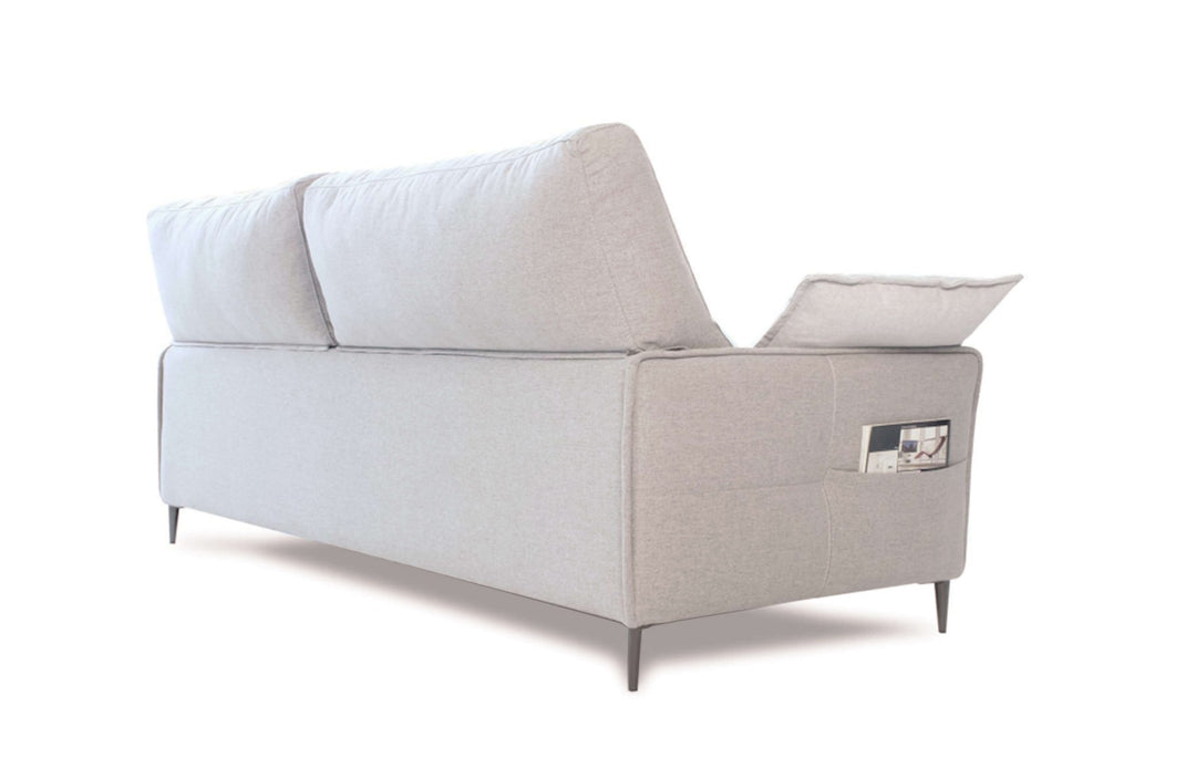 Malaga Light Grey Compact Sofa
