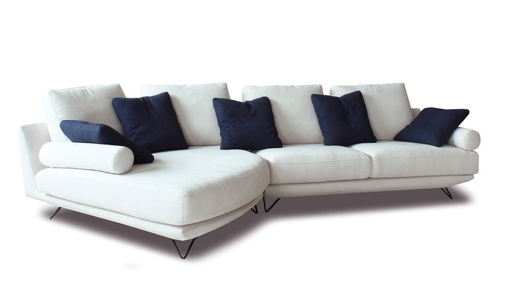 Olite Beige Left Cuddler Sectional