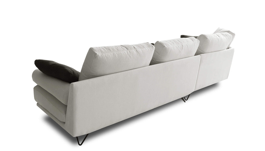 Olite Beige Left Cuddler Sectional