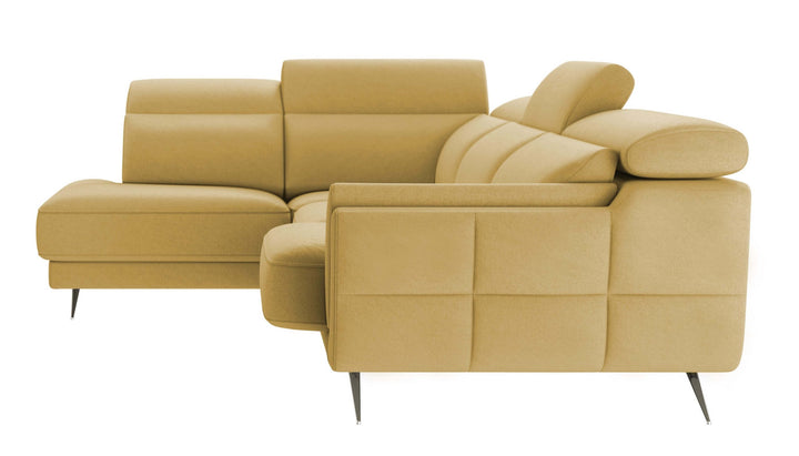 Ronda Yellow Sectional Left Bumper Chaise