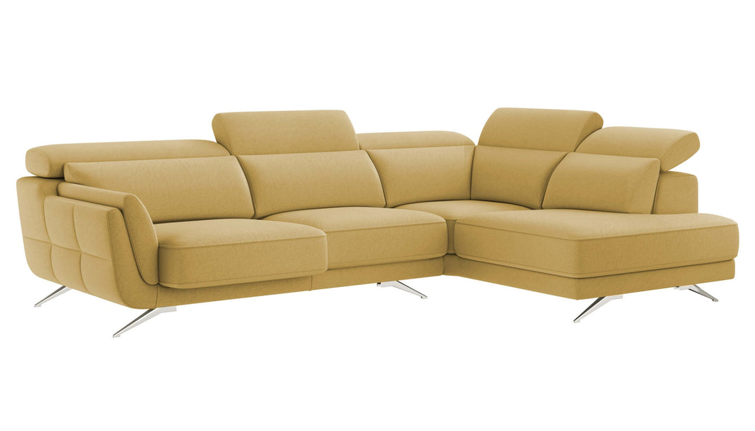 Ronda Yellow Sectional Right Bumper Chaise