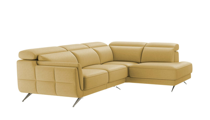 Ronda Yellow Sectional Right Bumper Chaise