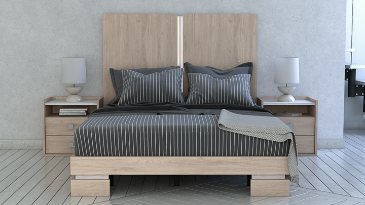 Viento Bedroom Set: Contemporary Breeze ZN015