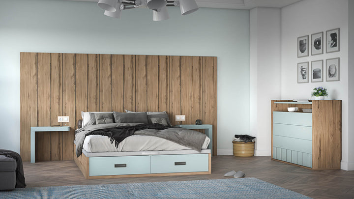 Duero Bedroom Set: Serene Modernity ZN017