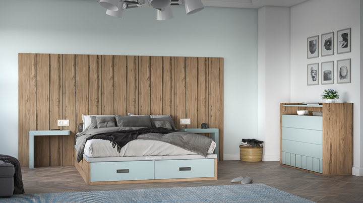 Duero Bedroom Set: Serene Modernity ZN017