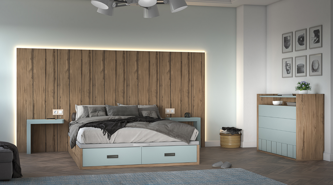 Duero Bedroom Set: Serene Modernity ZN017