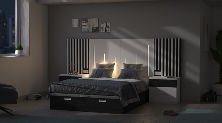 Navarro Bedroom Set: Sleek Sophistication ZN020