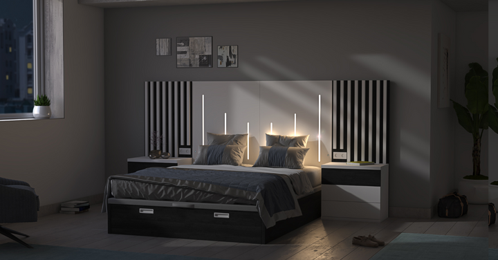 Navarro Bedroom Set: Sleek Sophistication ZN020