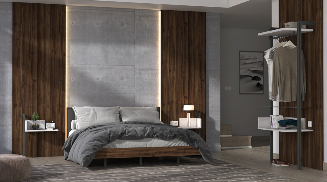 Verano Bedroom Set: Industrial Chic ZN021