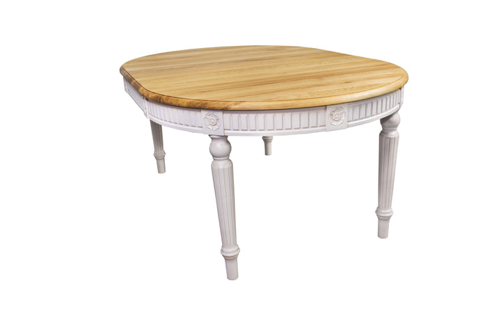 BADI Solid Wood Oval Dining Table