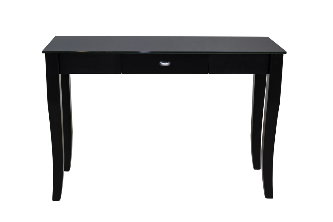Black Console Table FINEZIA with drawer