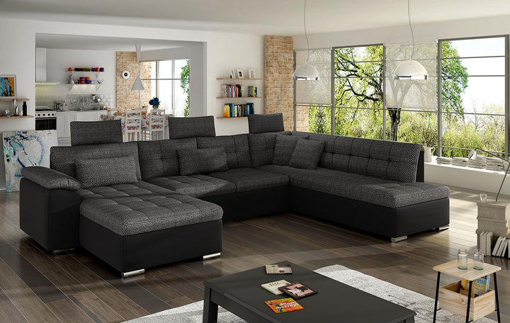 Sectional Sleeper Sofa LINDA with storage