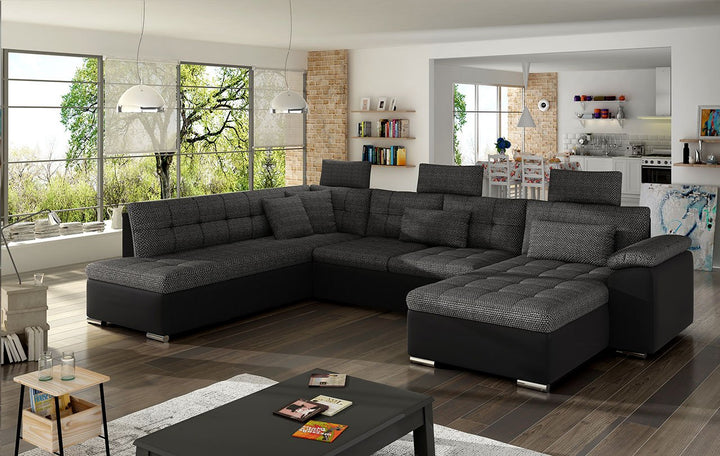 Sectional Sleeper Sofa LINDA with storage