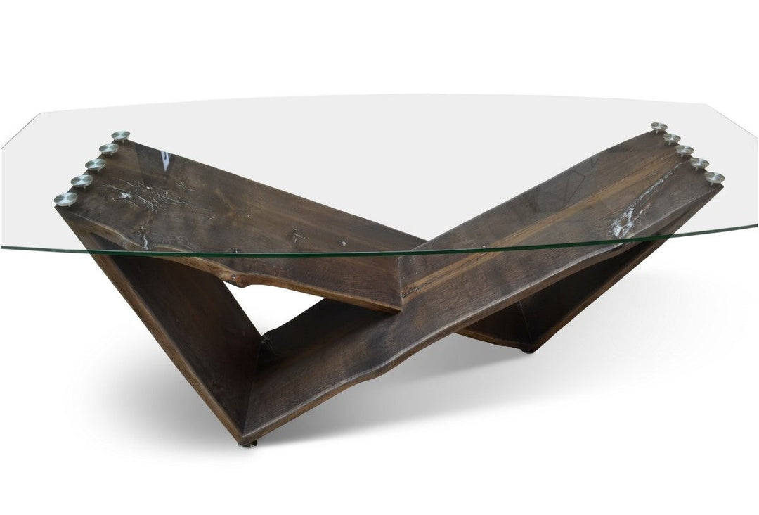 WINIK Glass top Dining Table