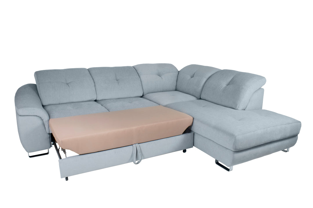 Sleeper Sectional Sofa NOBILIA  with Storage, Right