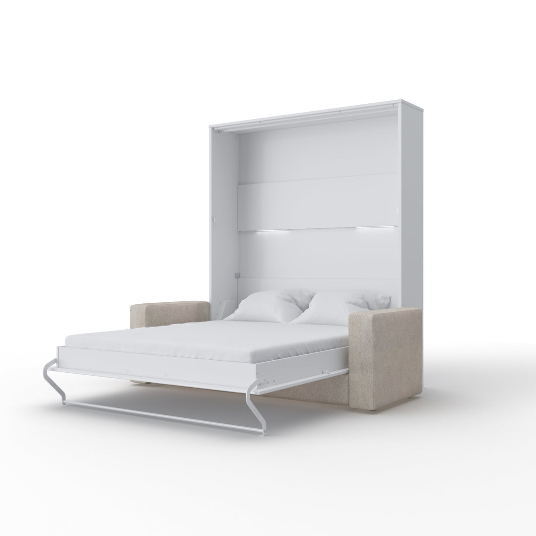 Invento European Queen size Vertical Murphy Bed with a Sofa