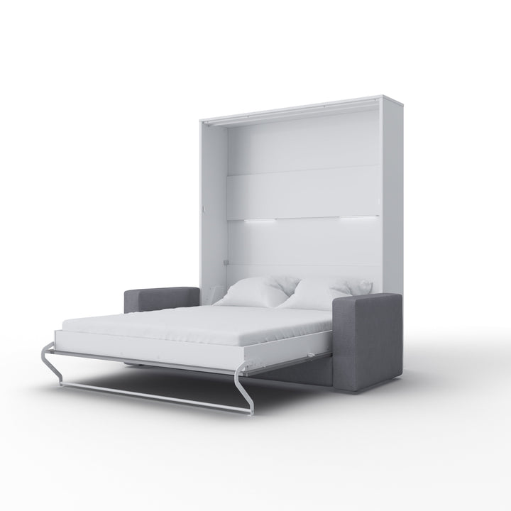 European Queen size Vertical Murphy Bed with a Sofa, Invento