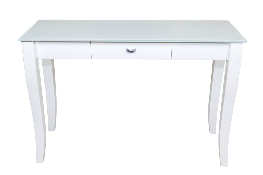 White Console Table FINEZIA with drawer
