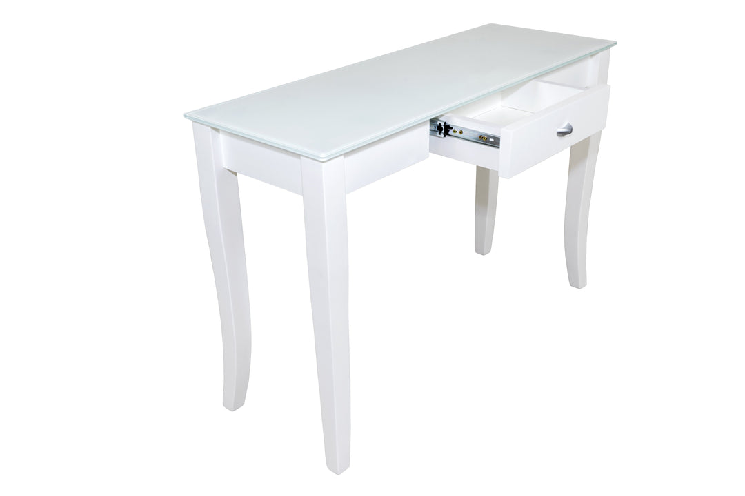 White Console Table FINEZIA with drawer