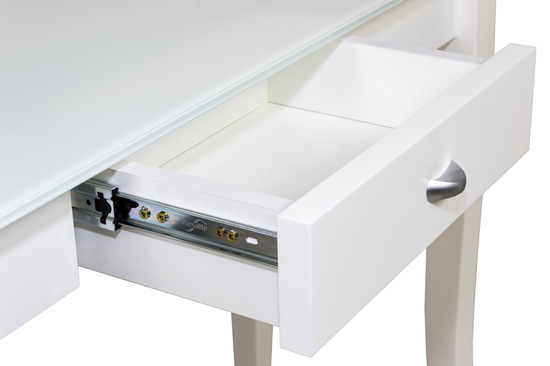 White Console Table FINEZIA with drawer