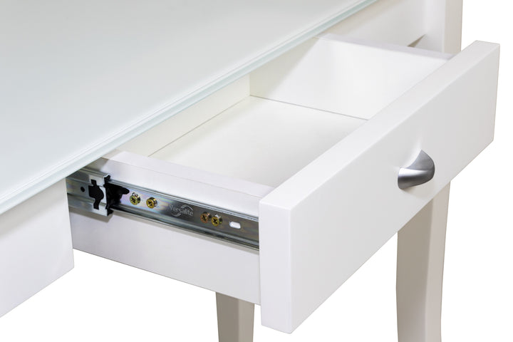 White Console Table FINEZIA with drawer