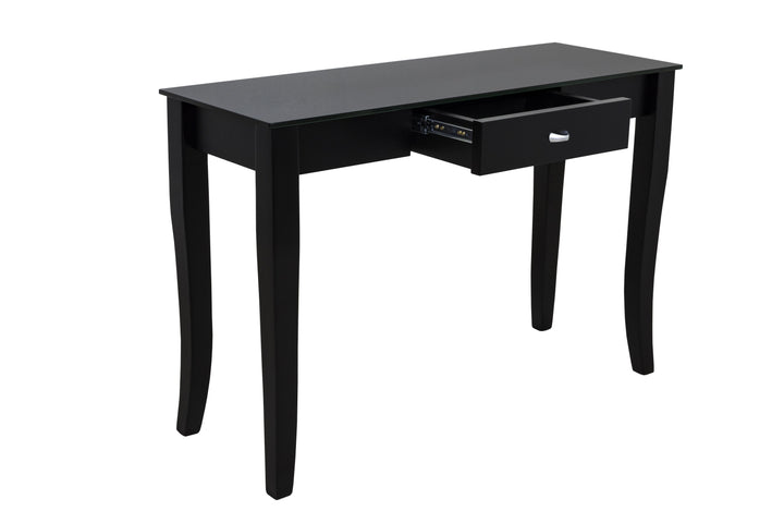 Black Console Table FINEZIA with drawer