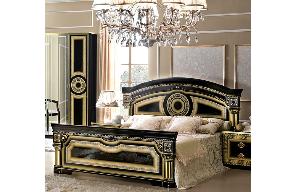 Aida Bedroom Black w/Gold, Camelgroup Italy