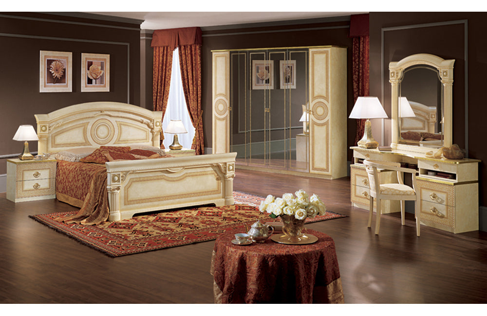 Aida Ivory Bedroom w/Gold, Camelgroup Italy