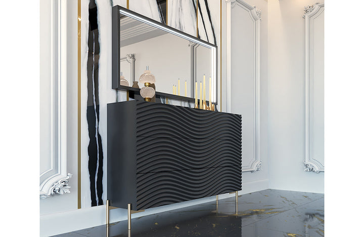 Wave Bedroom Dark grey