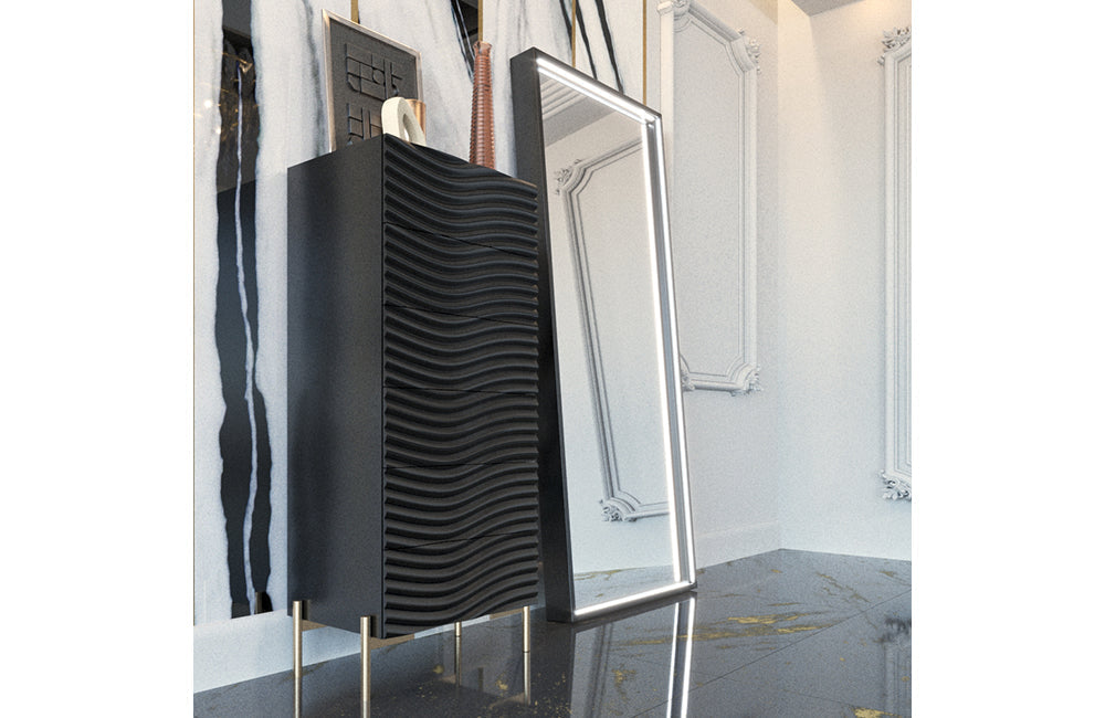 Wave Bedroom Dark grey