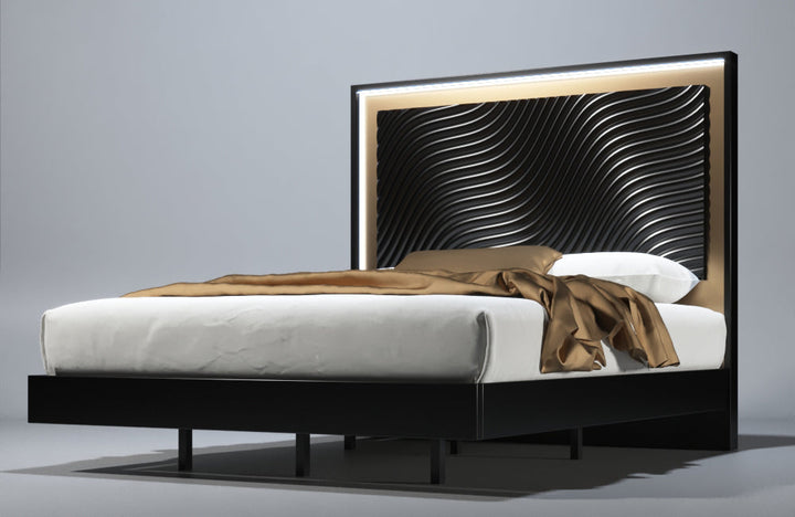 Wave Bed Dark grey