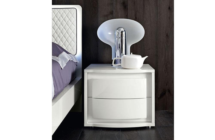 Ischia White Modern Bedroom Set