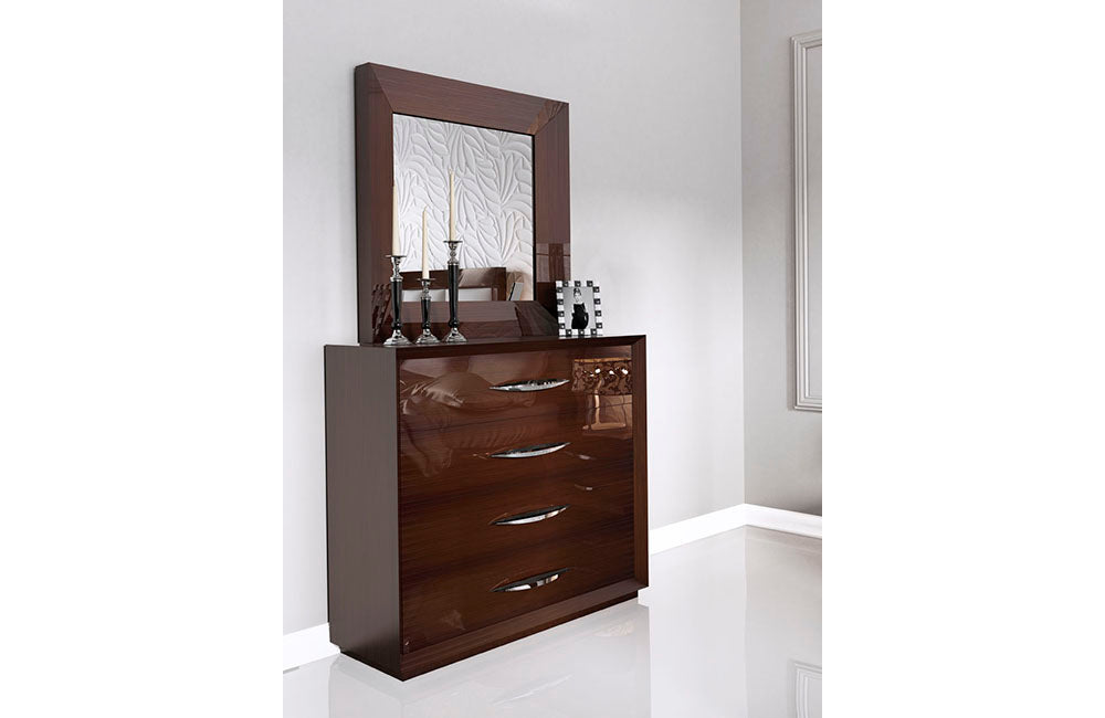 Sereno  Single dresser and mirror Walnut