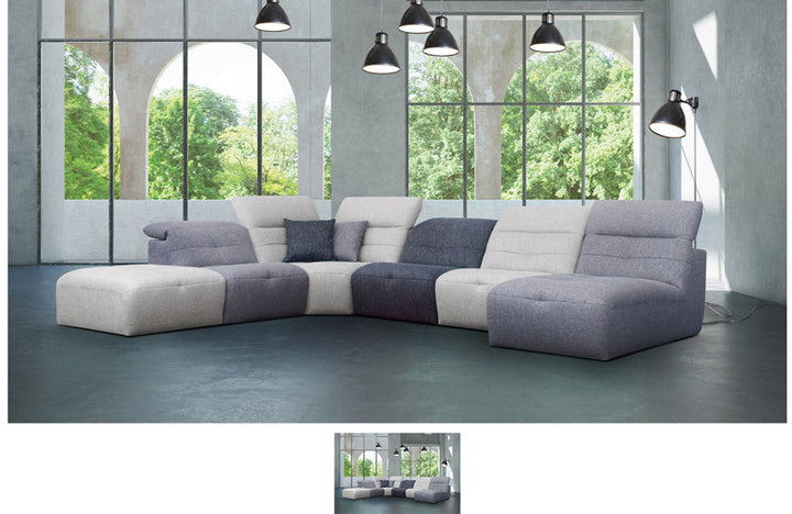 Moon Sectional Fabric Sofa