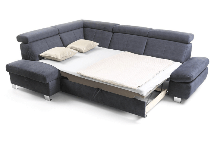 Happy Sectional with Bed and Storage Left