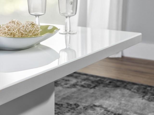 EVITA Glass Top Dining Table With Extension