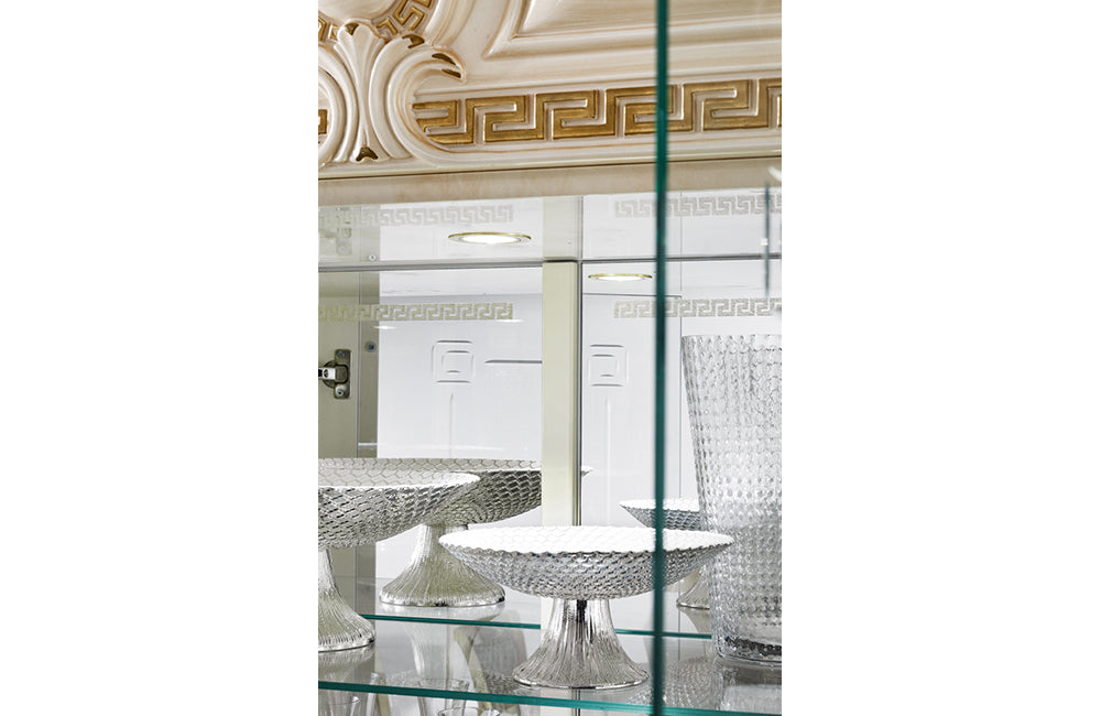 Gracie Dining 4 Door China Cabinet with 2 led light