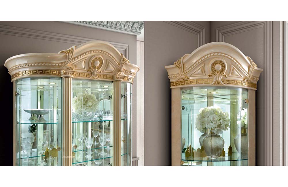 Gracie Dining 4 Door China Cabinet with 2 led light