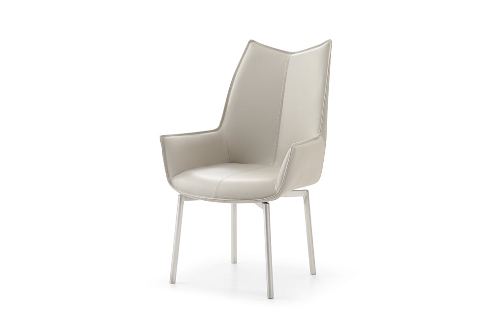 1218 swivel dining chair Grey Taupe