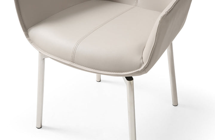 9188 Table with 1218 swivel grey taupe chairs